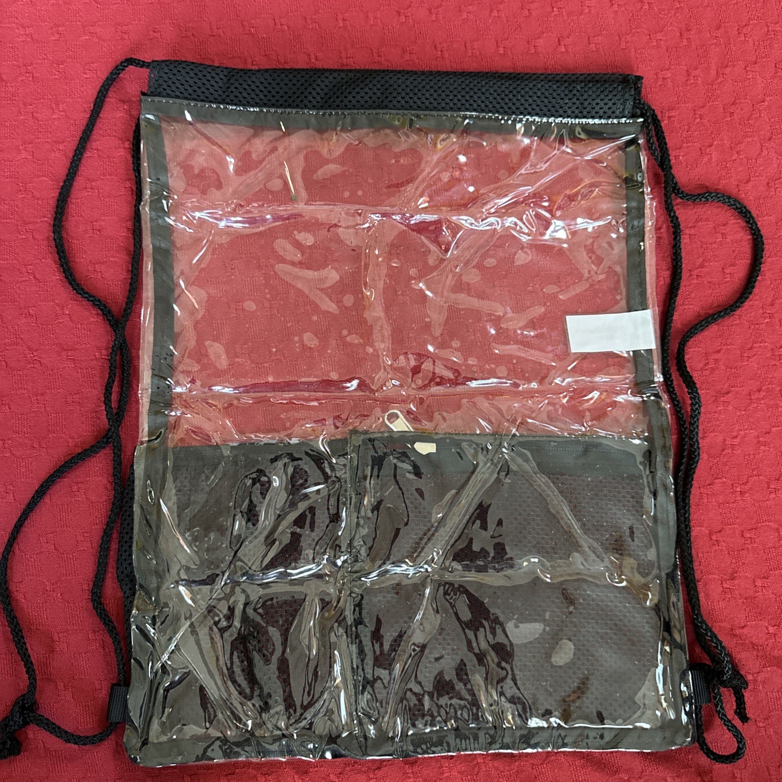Lot 13 Clear Drawstring Backpacks Stadium Approved PVC School Security Bag