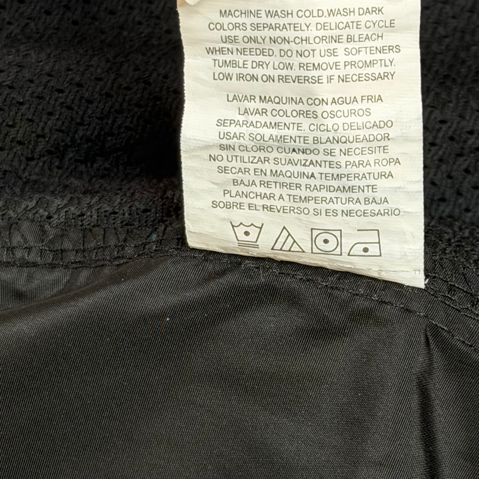 Apana Black Lightweight Windbreaker Jacket Full Zip Womens Size Large Gorpcore