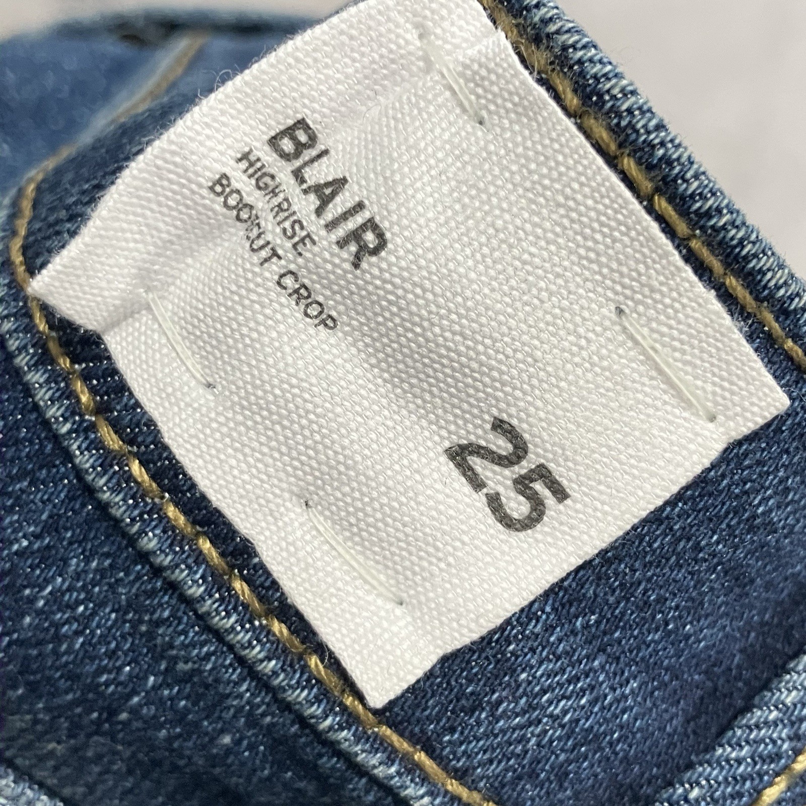 Hudson Blair High Rise Bootcut Jeans Womens Sz 25 Blue Stretch Denim NWOT
