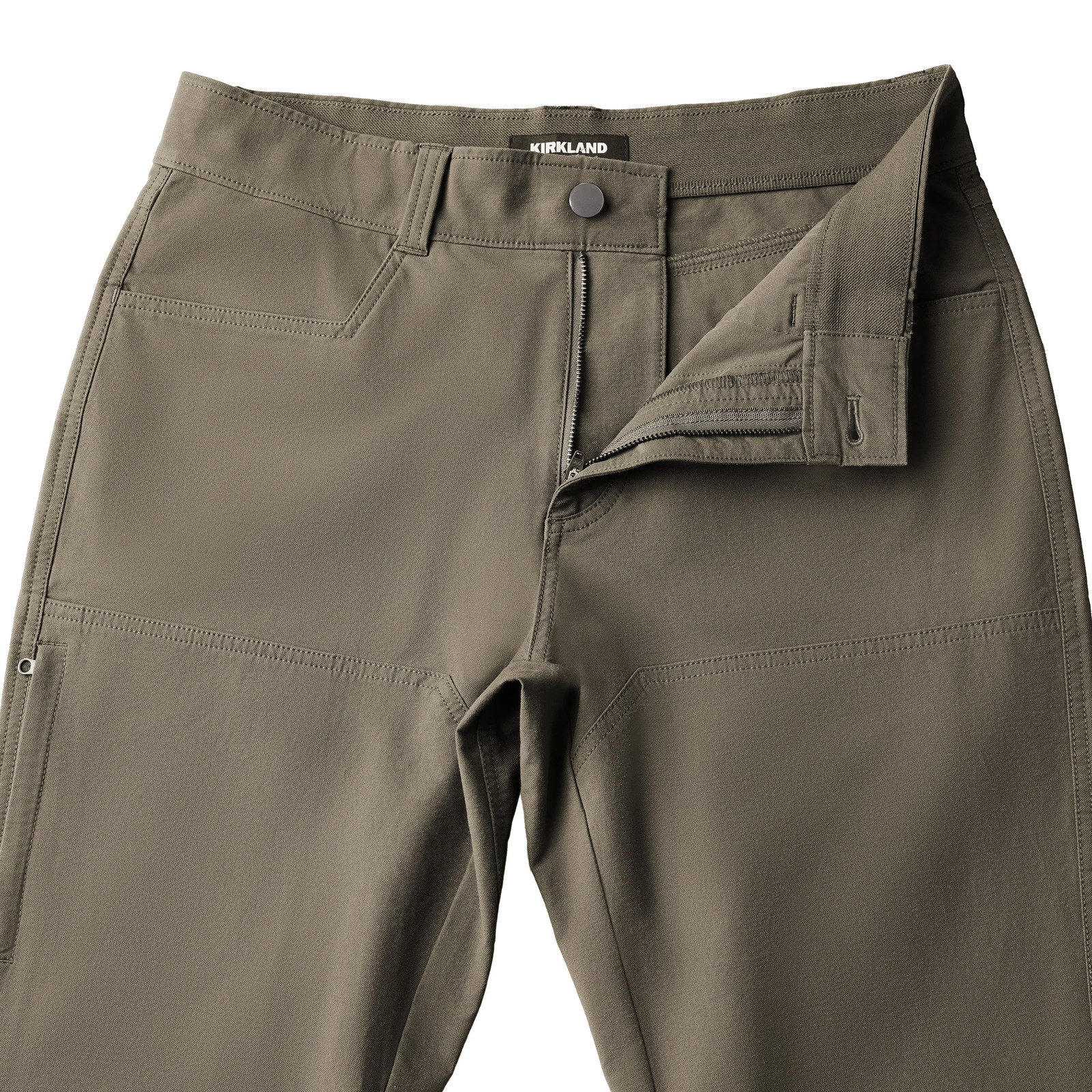 Kirkland Signature Men’s Stretch Tech Pant Straight Fit 4-Way Stretch Flat Front