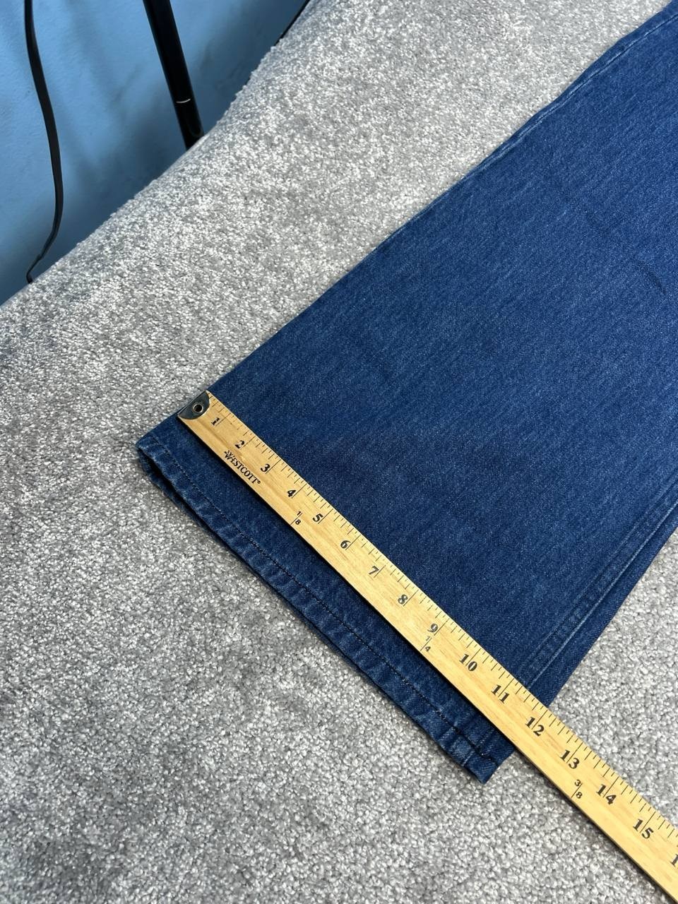 Doen Viva Jeans Womens 27 Blue Denim High Rise Flared Leg Streetwear 26×34 New