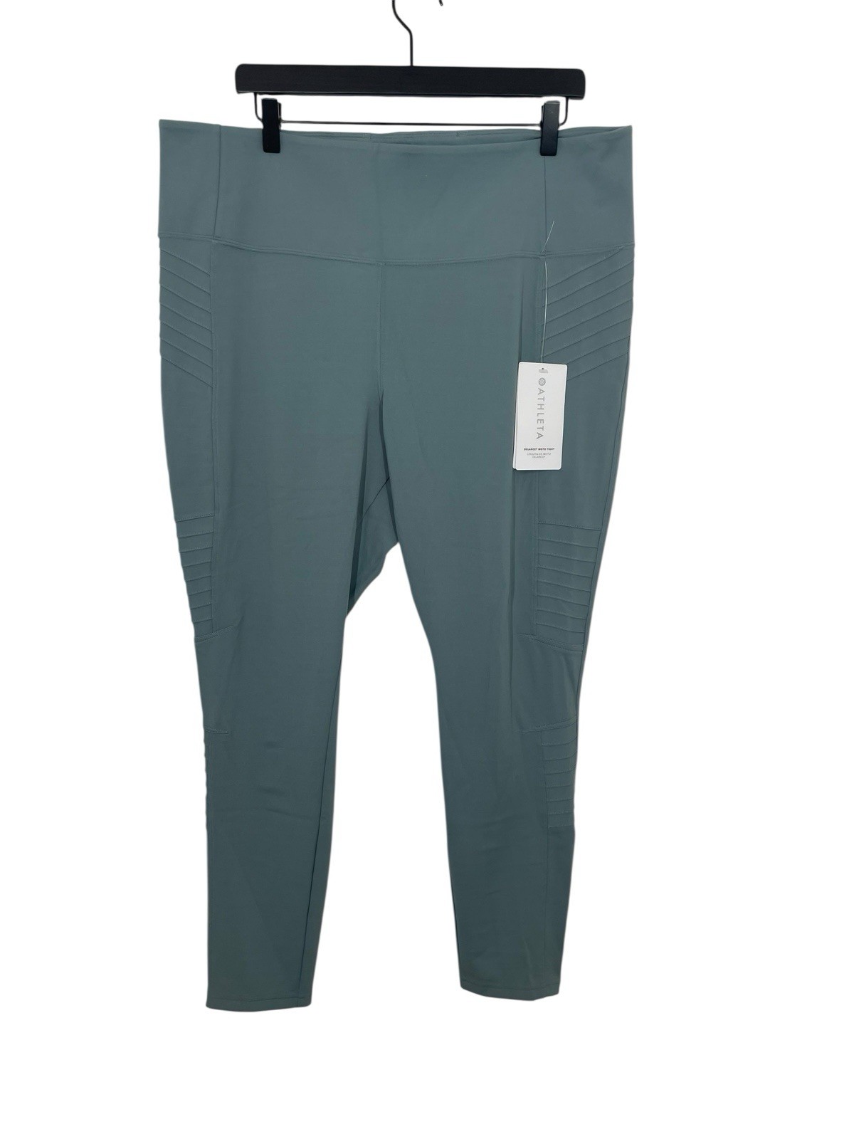 Athleta Delancey Moto Tight Casual Pants Leggings Women’s Size 2X Green NEW