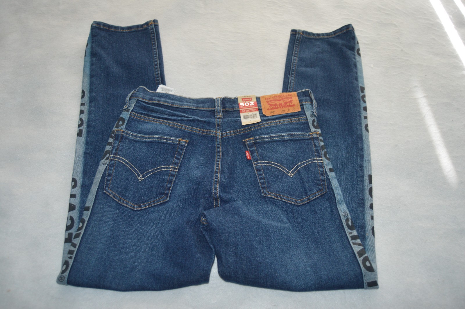 LEVI’S 502 Regular Taper Vertical Stretch YOUTH Size 14 Reg 27×27 NWT