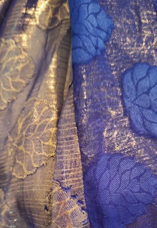 Long Purple/Gold Abaya Kaftan Modest Custom Tailor Made United Arab Emirates XL