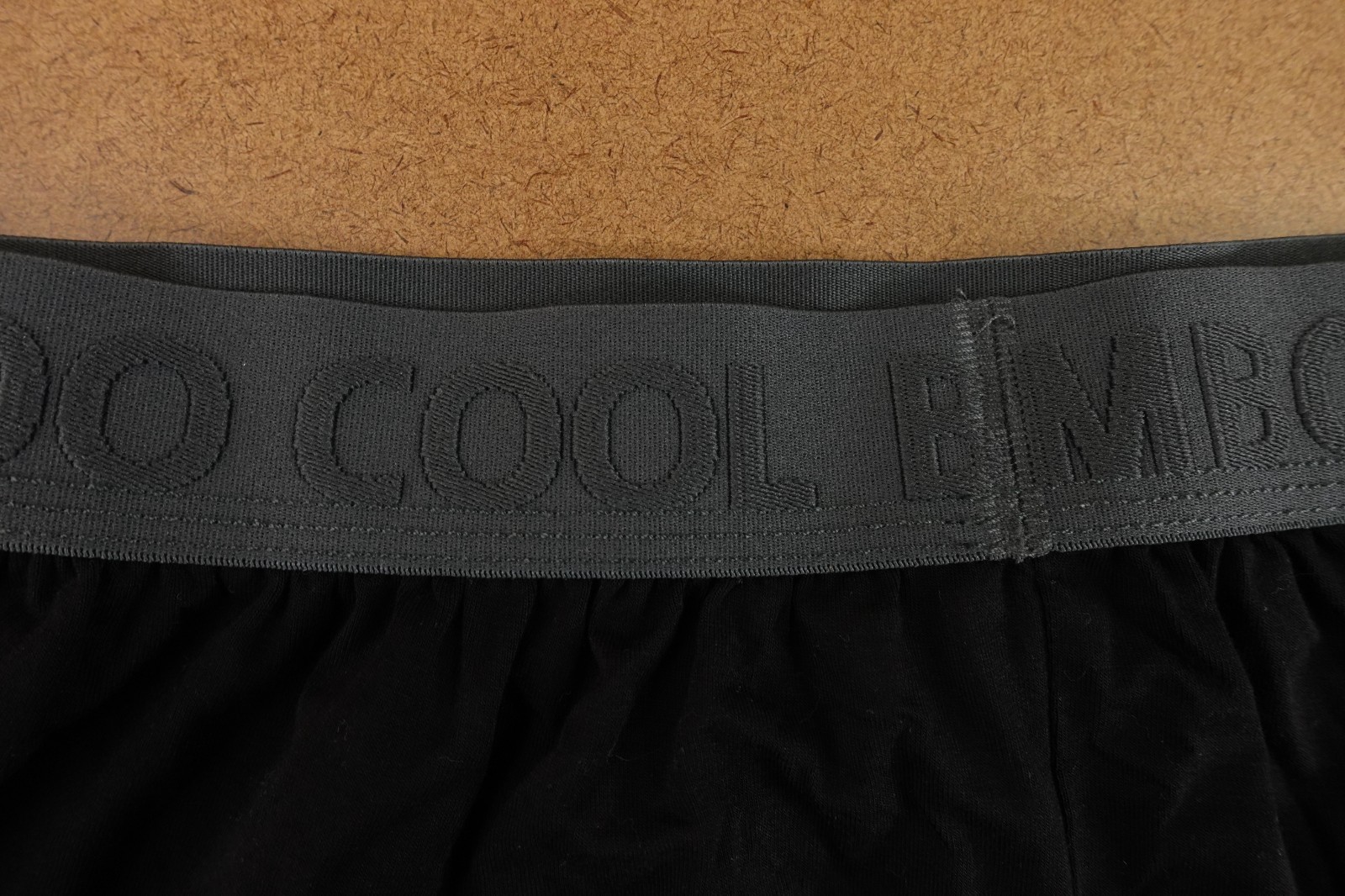 Bamboo Cool Mens Size Large Black Boxer Short Underwear New