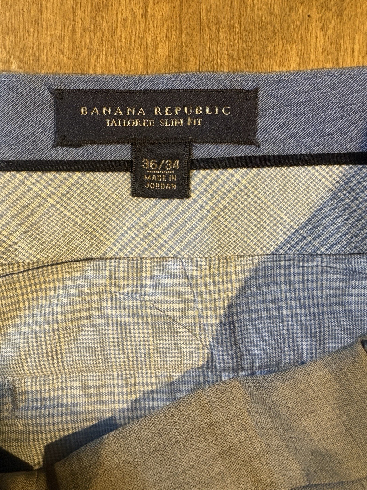 Banana Republic Slim Fit Gray Wool Blend Dress Pants Men’s 36/34 Flat Front