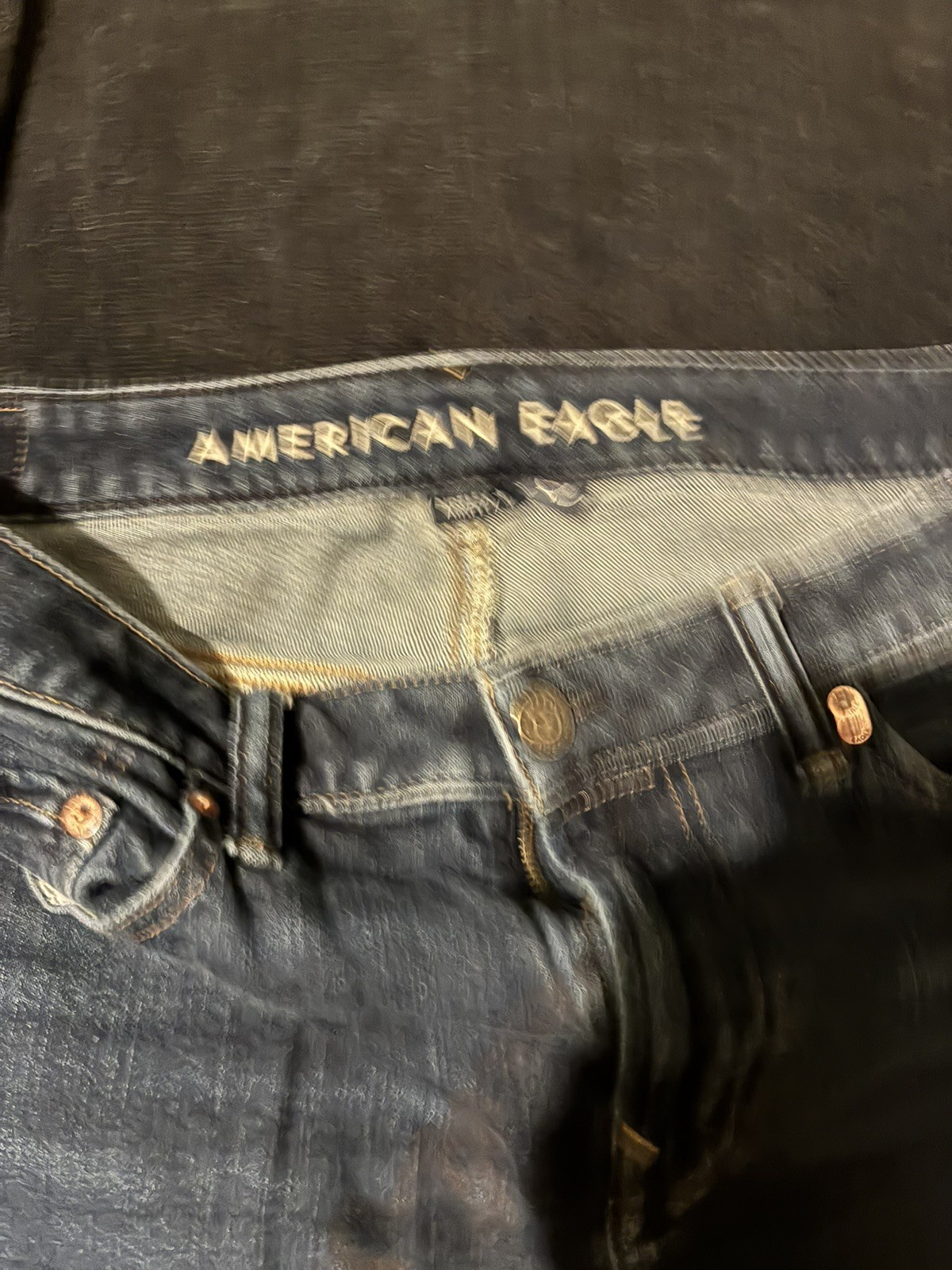 American Eagle Outfitters Original Straight Dark Wash Mens Jeans Size 32×34