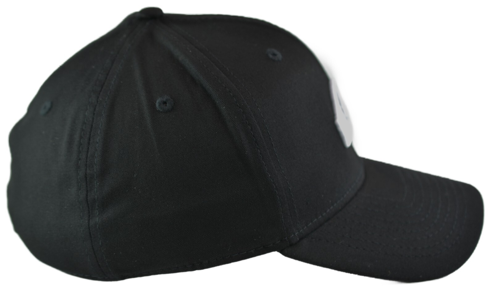 Quiksilver Mountain & Wave White Logo Flex FIt Black Hat
