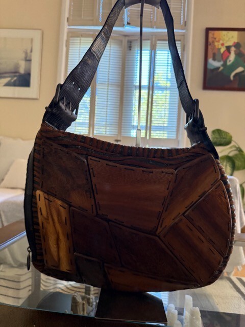 Vintage Fendi Wooden Oyster Bag