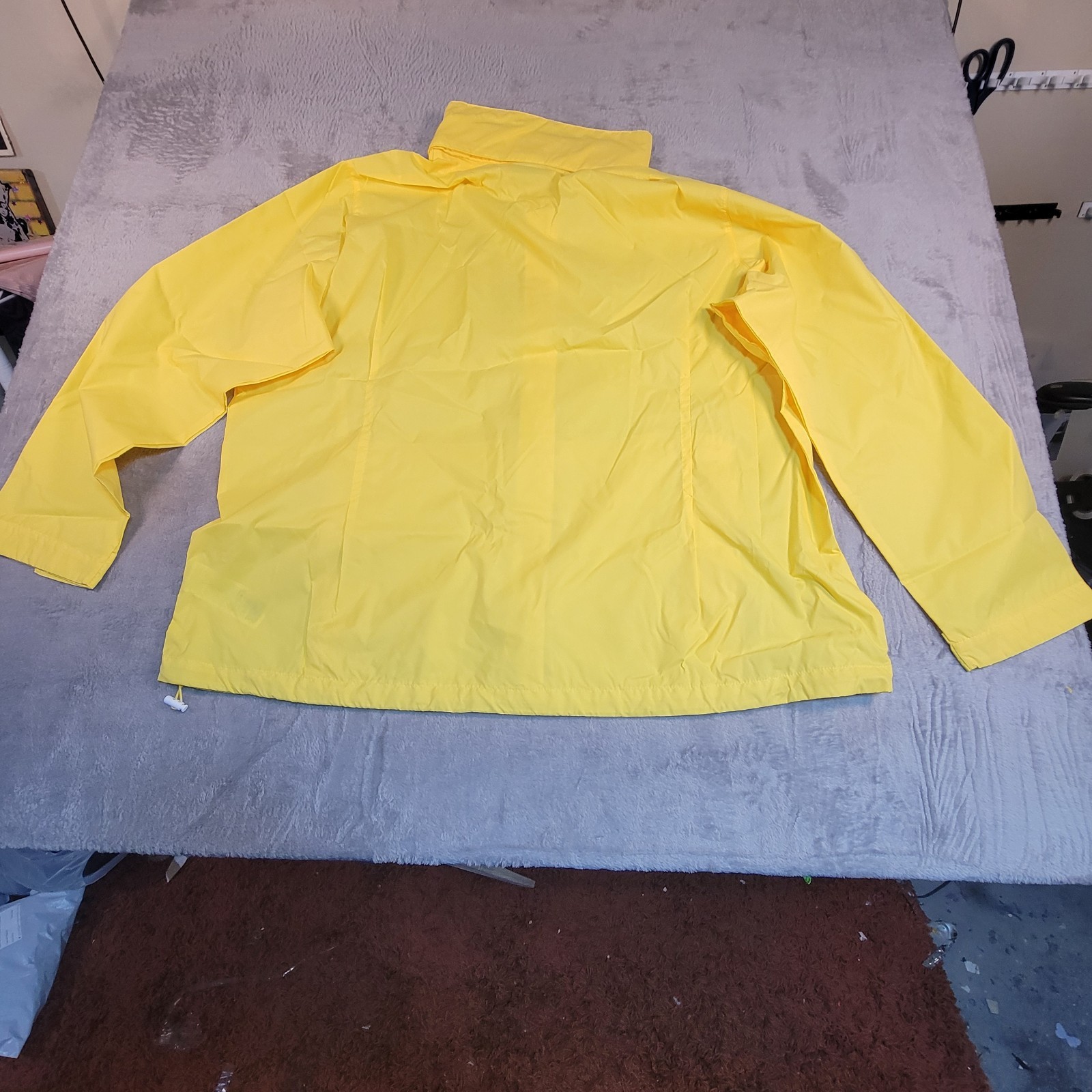 COLUMBIA Womens Switchback III Rain Jacket Lightweight Waterproof Yellow Size 3X