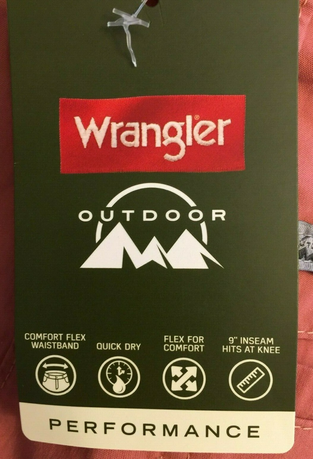 NWT Wrangler Men’s Shorts Flex Waistband & Fabric 5 Pocket Straight 9″ Outdoor