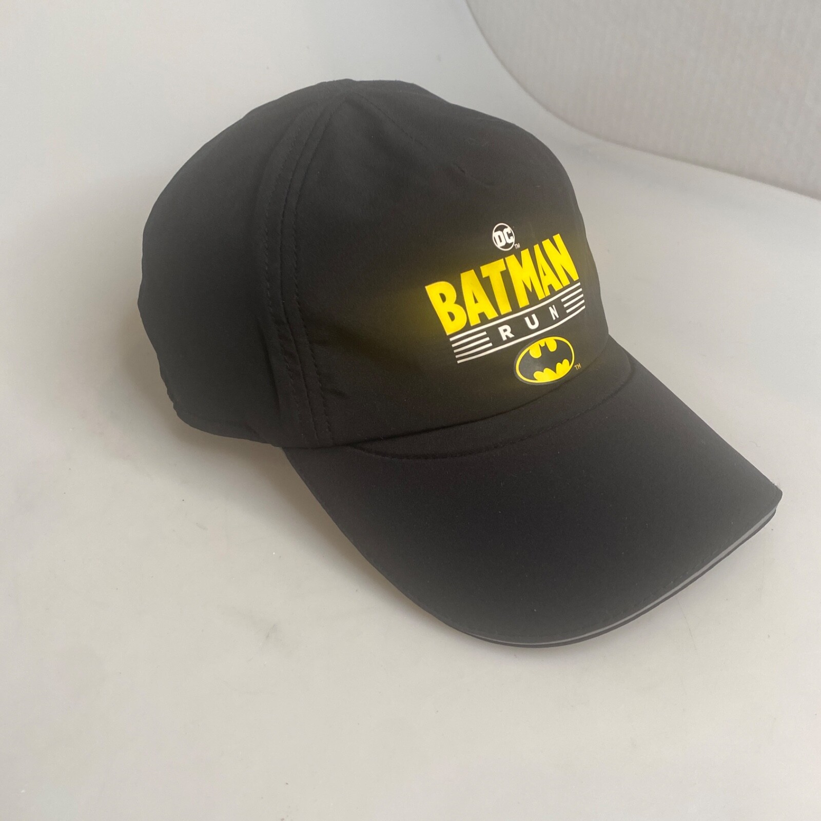 DC Batman Run Hat Cap Other Strap-Back Lightweight Running Black Nylon
