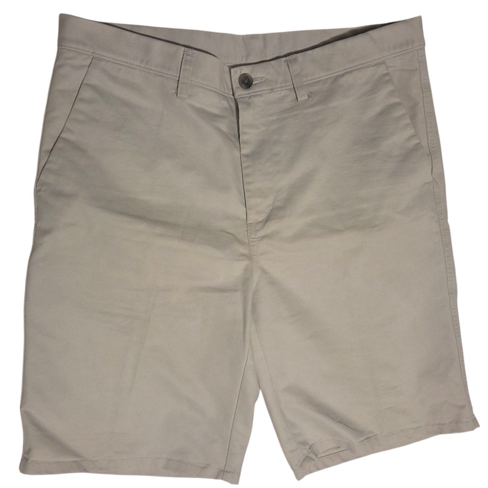 Haggar Chino Shorts Khaki, Cotton & Polyester, 9.5″ inseam length, sz 36