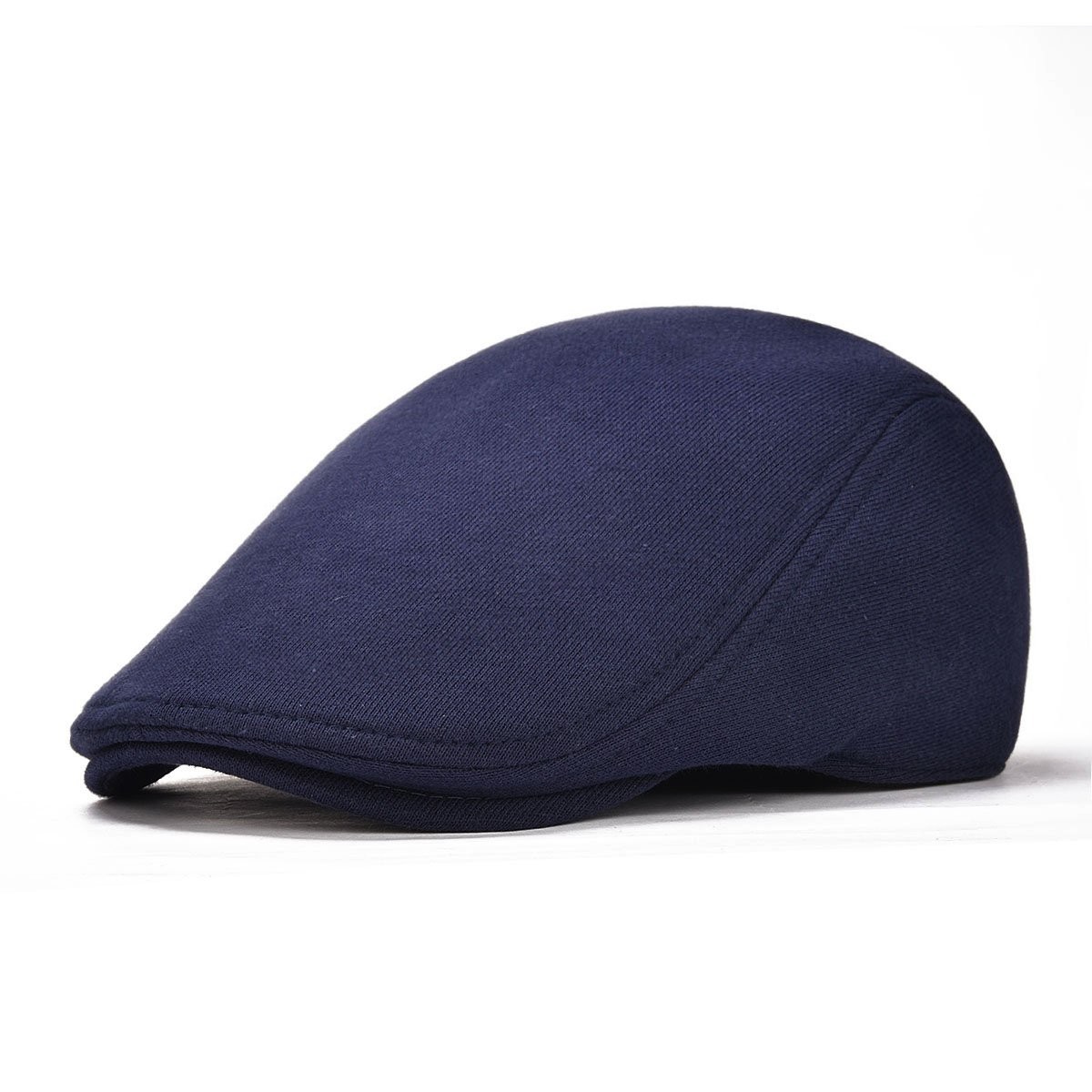 Men Cotton Newsboy Cap Soft Fit Cabbie Hat