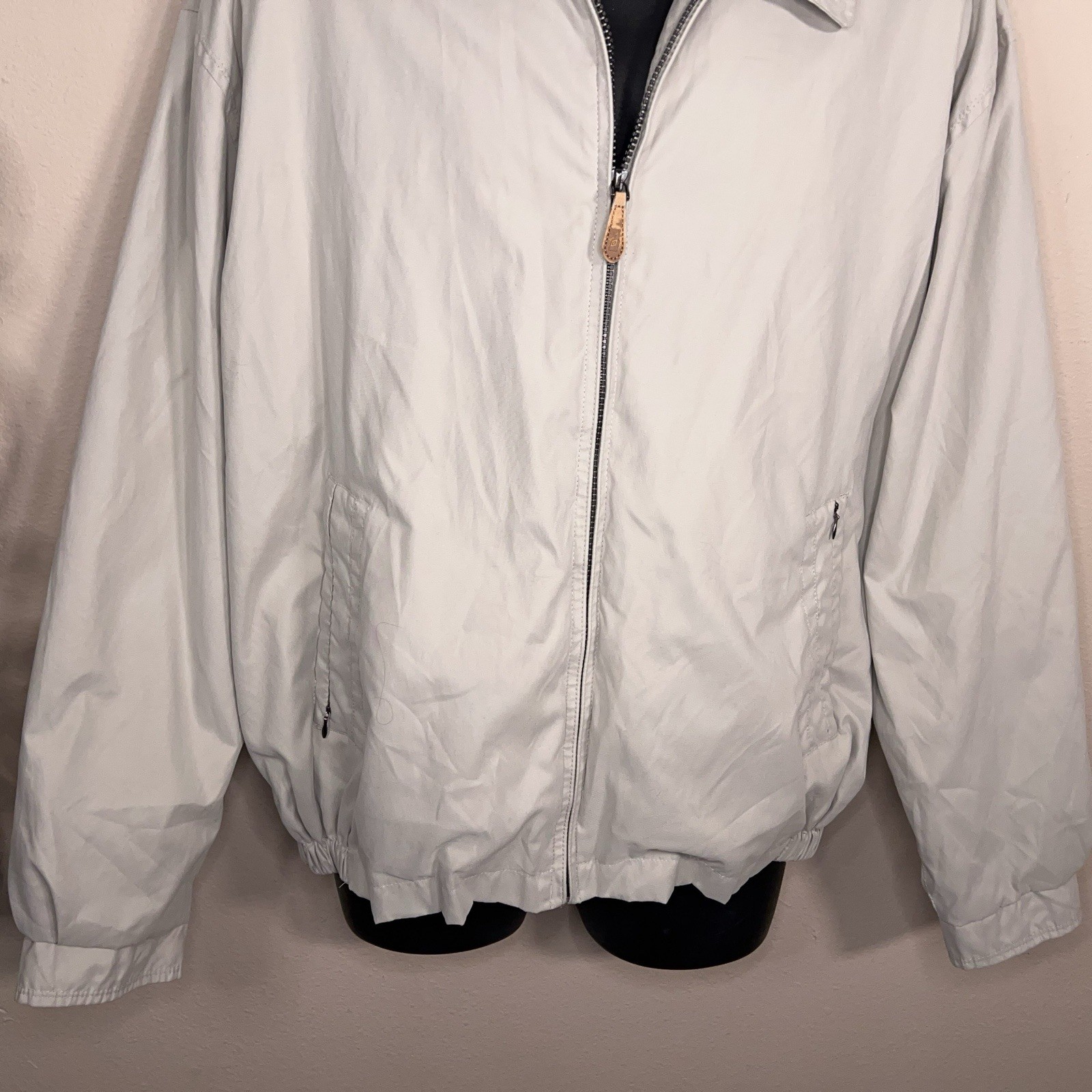 Vintage XL London Fog Light Beige Jacket Mens Classic 90s Neutral Outdoor Lined