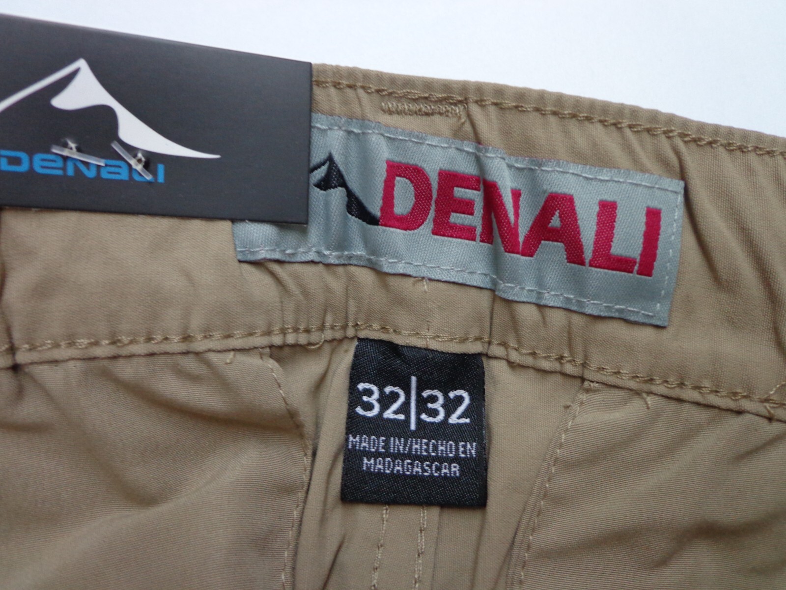 DENALI Delta Khaki Technical Stretch Pants Flex Waist 32/32 NEW MSRP $54
