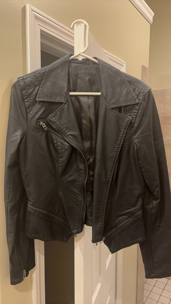 BlankNYC Women’s Black Leather Moto Jacket