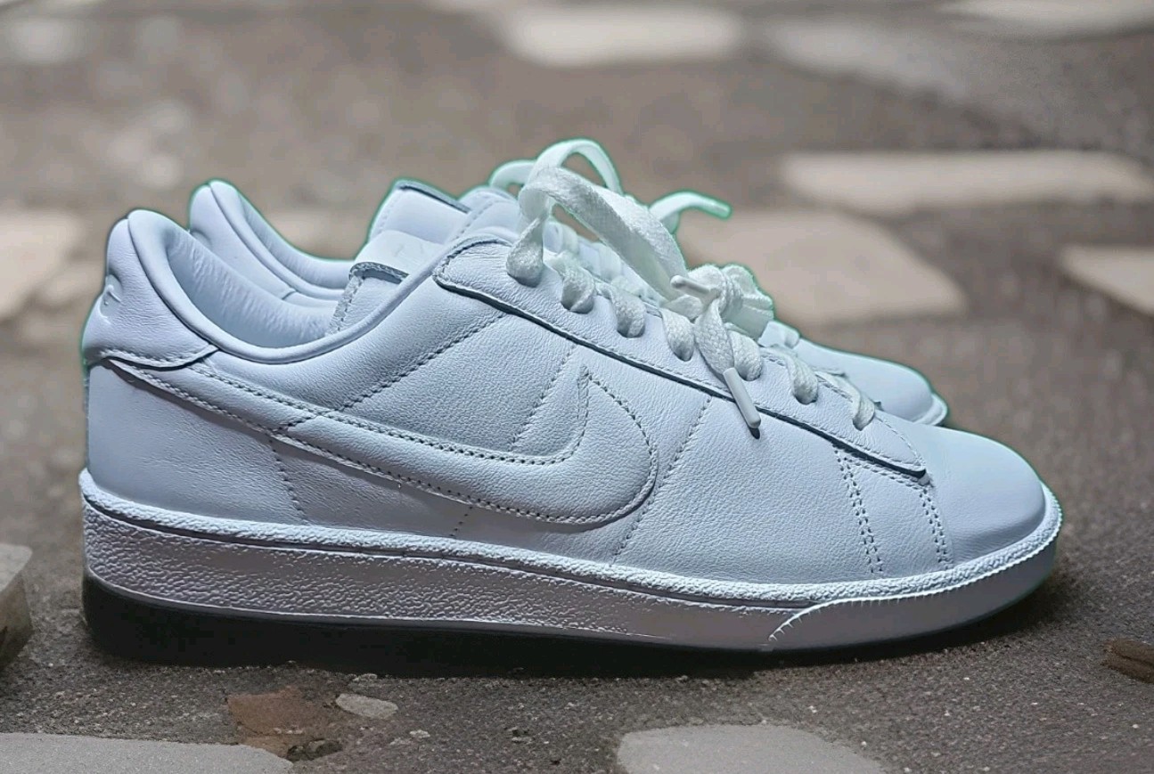 NWT Comme des Garcons Nike Tennis Classic SP CDG White Leather Sneakers 8M 9.5W