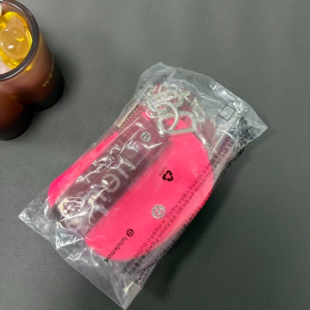 Lululemon Dual Pouch Wristlet Keychain Wallet Black, NWT