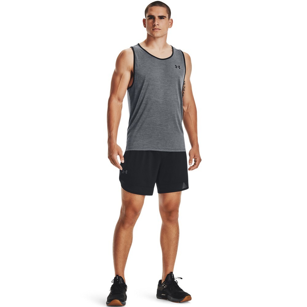 Under Armour 1328704 Men’s Tech 2.0 Tank Top, Pitch Gray, Size Small
