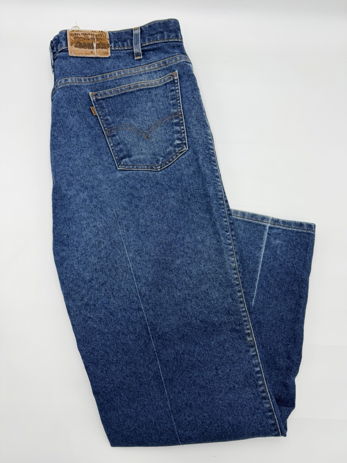 Vintage 1996 Levi’s 540 Brown Tab 42×30 Relaxed Fit Blue Jeans EUC Straight
