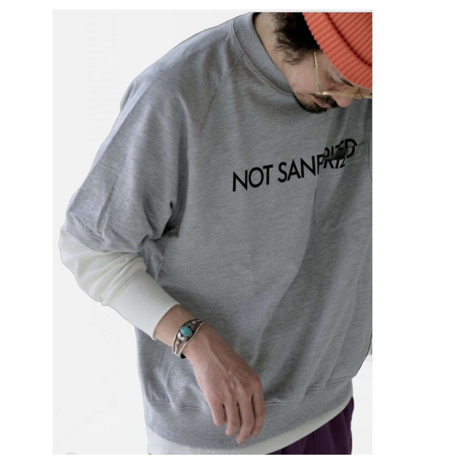 ENGINEERED GARMENTS WORKADAY Short Sleeve Crew Cotton French Terry L H.Grey F/S