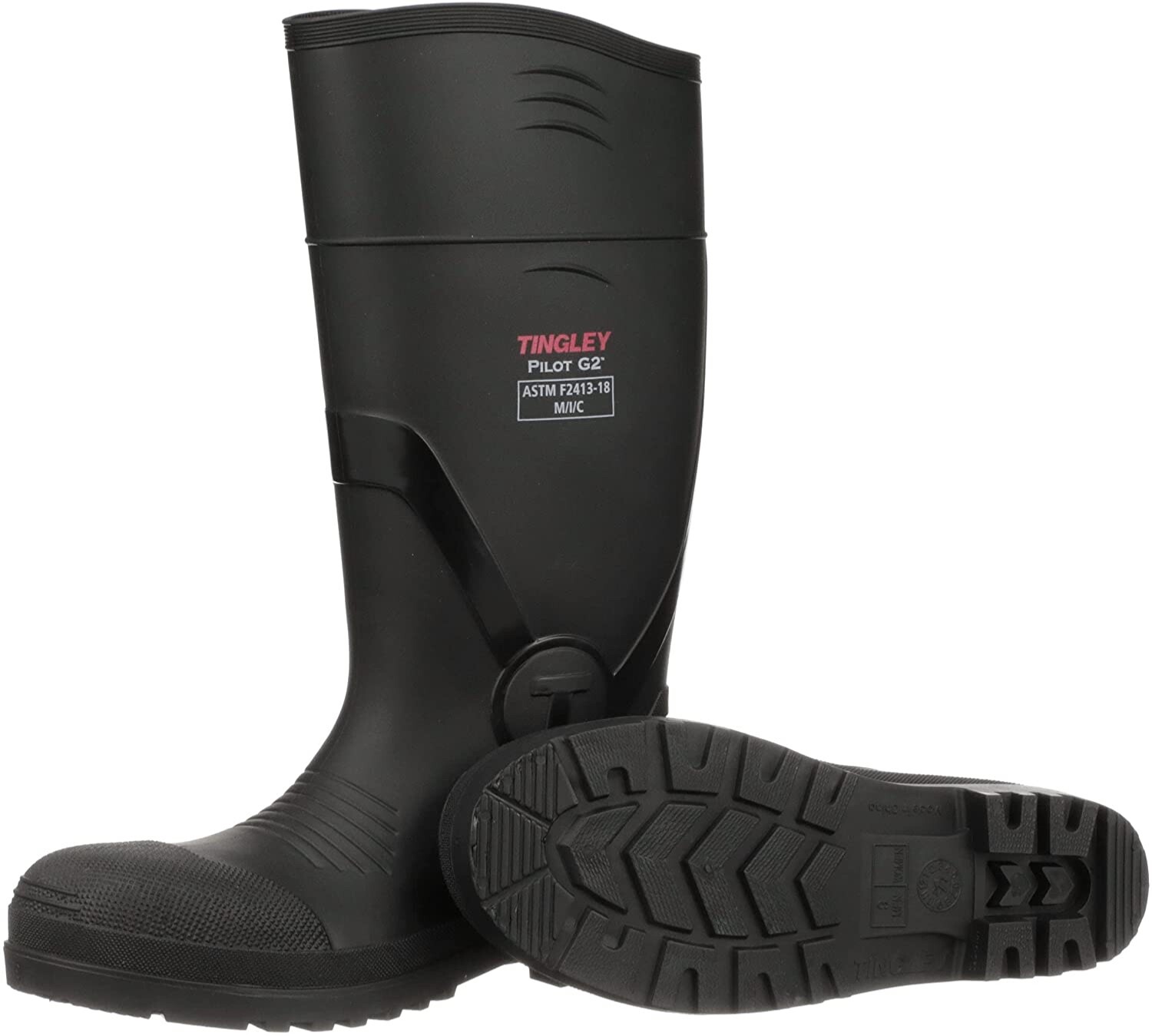 Tingley Pilot G2 31261 Safety Toe Knee Boots Men’s 9 Women’s 11 Black Waterproof