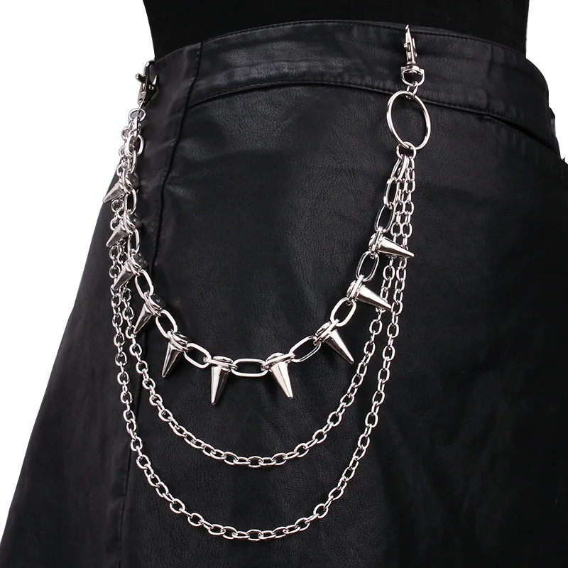 Hip Hop Punk Metal Wallet Chain Keychain Jeans Pants Waist Chain Unisex