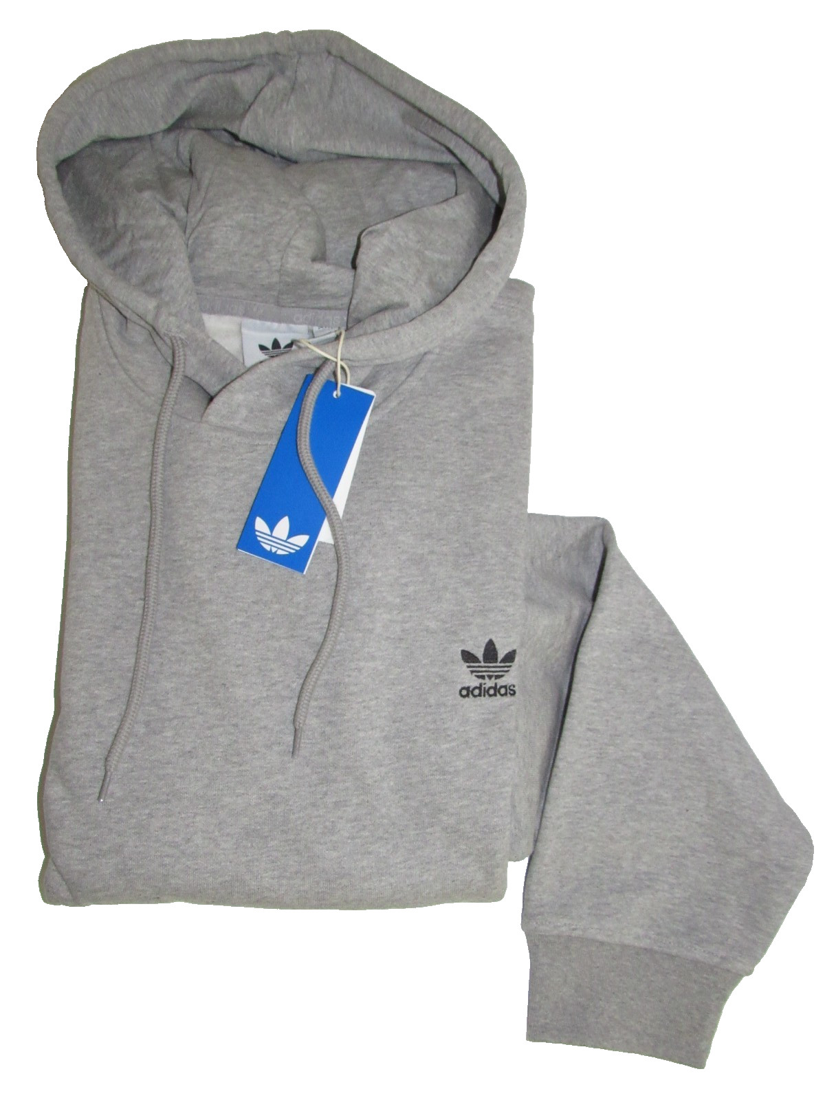 adidas Originals Men’s size M Adicolor Essentials Trefoil Hoodie Grey Heather