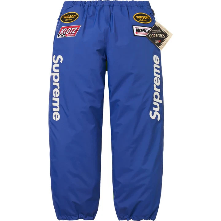 Supreme x Vanson Leathers GORE-TEX Pant Royal