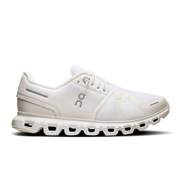 On Running Cloud 6 Womens All White Running Athletic Casual New