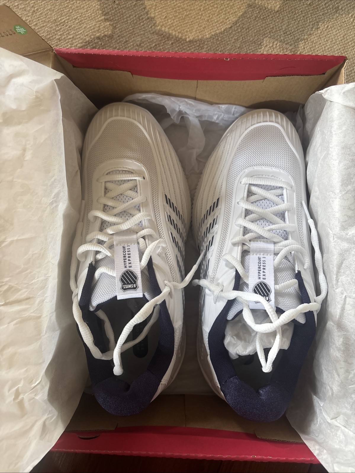 K Swiss Hypercourt Express 3 Clay Size 10M (43 EUR) Men’s White