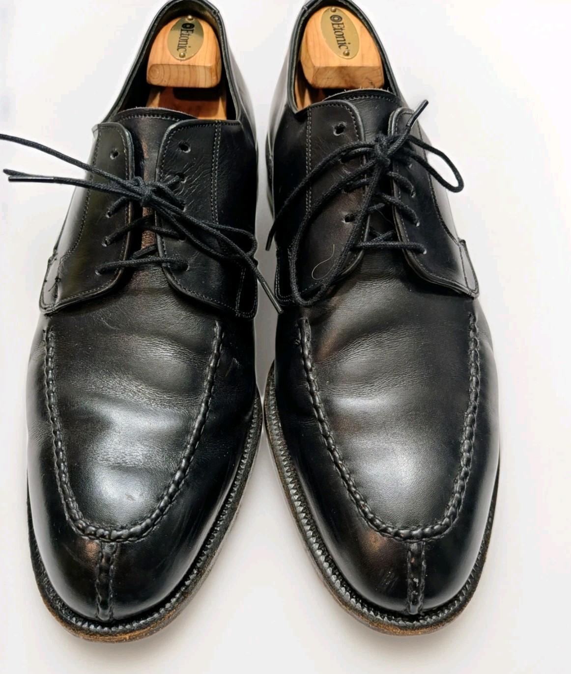 Johnston & Murphy Crown Aristocraft Mens Black Split Toe Oxfords 9 D/B