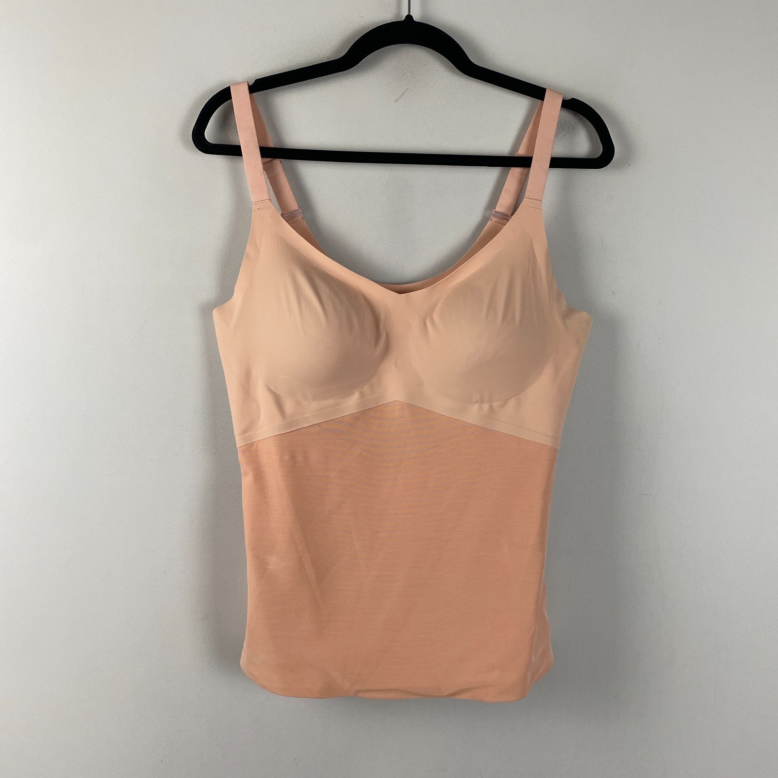 Honeylove Shapewear Liftwear Tank Womens XL Beige Slimming Shaping Built In Bra