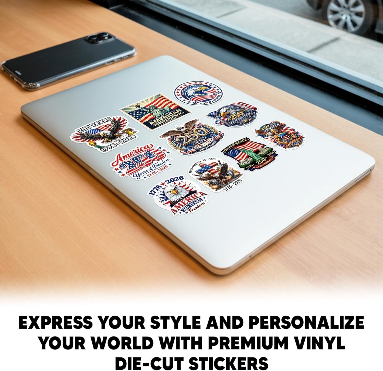 America 250 of Freedom Sticker Pack 10Pcs 3 Inch – USA 250Th Anniversary 1
