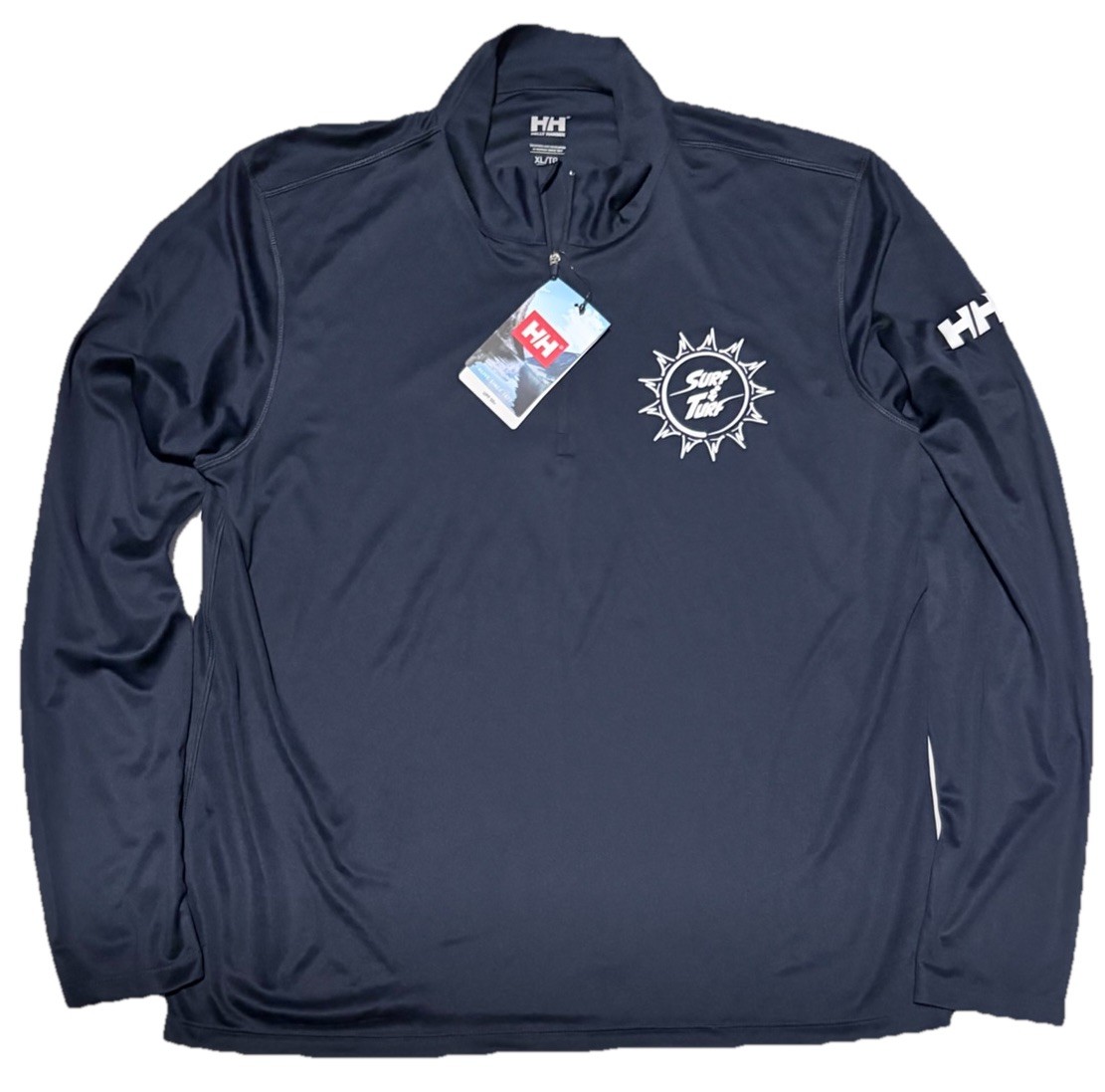 Helly Hansen HH Tech 1/2 Zip Lightweight Pullover Navy Blue Mens Size XL NWT
