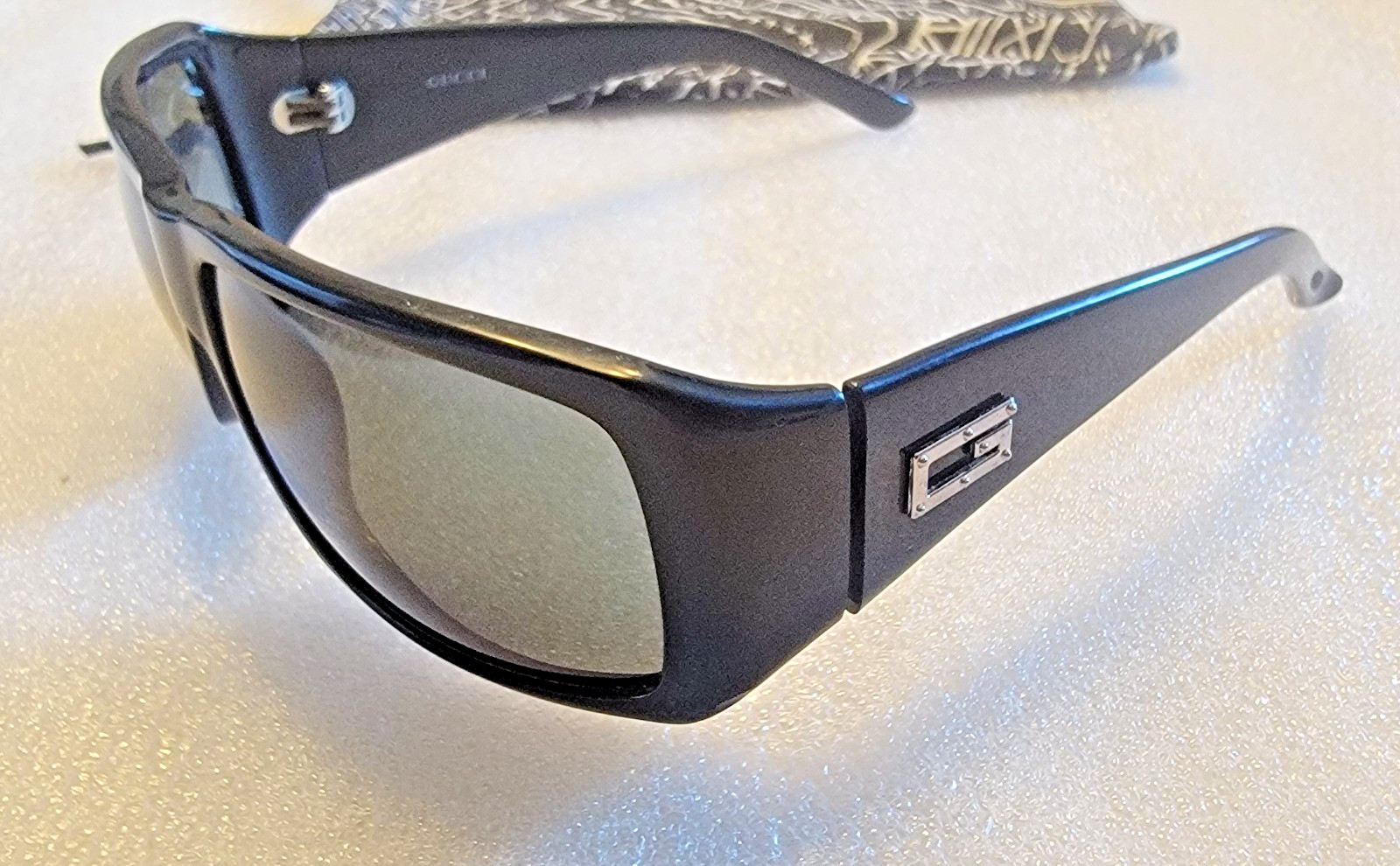 Gucci Sunglasses Black Square GG 1494/S 807 59-14-115mm Italy