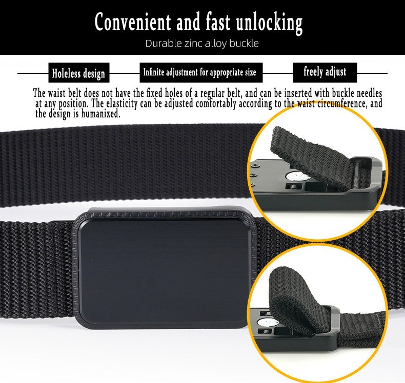 Groove Belt – Men’s Work Belt – Stretch Nylon, Magnetic Buckle, Adjustable