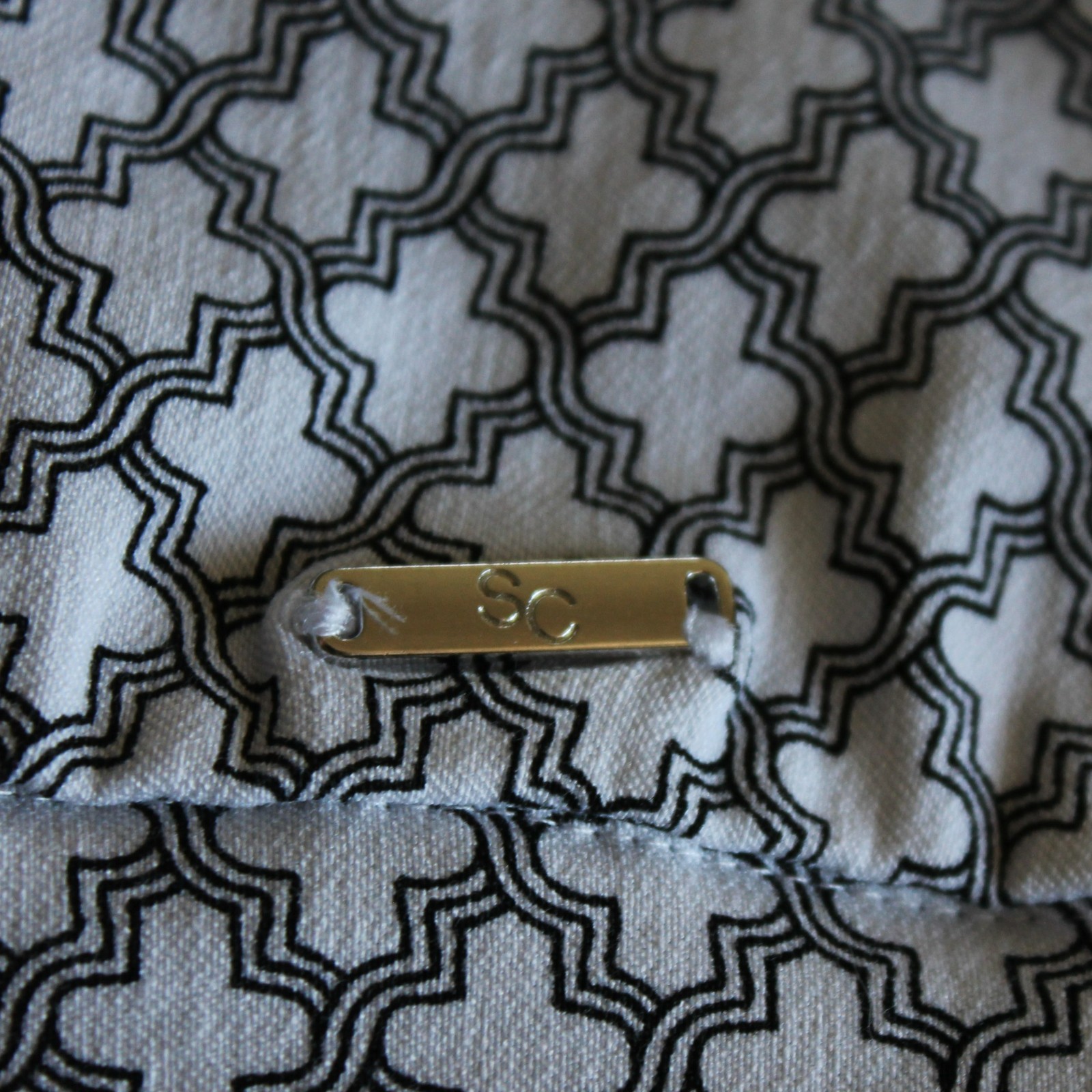 S.C. & CO. Golf Skort Skirt Women Size L Black White Print Athletic Pockets