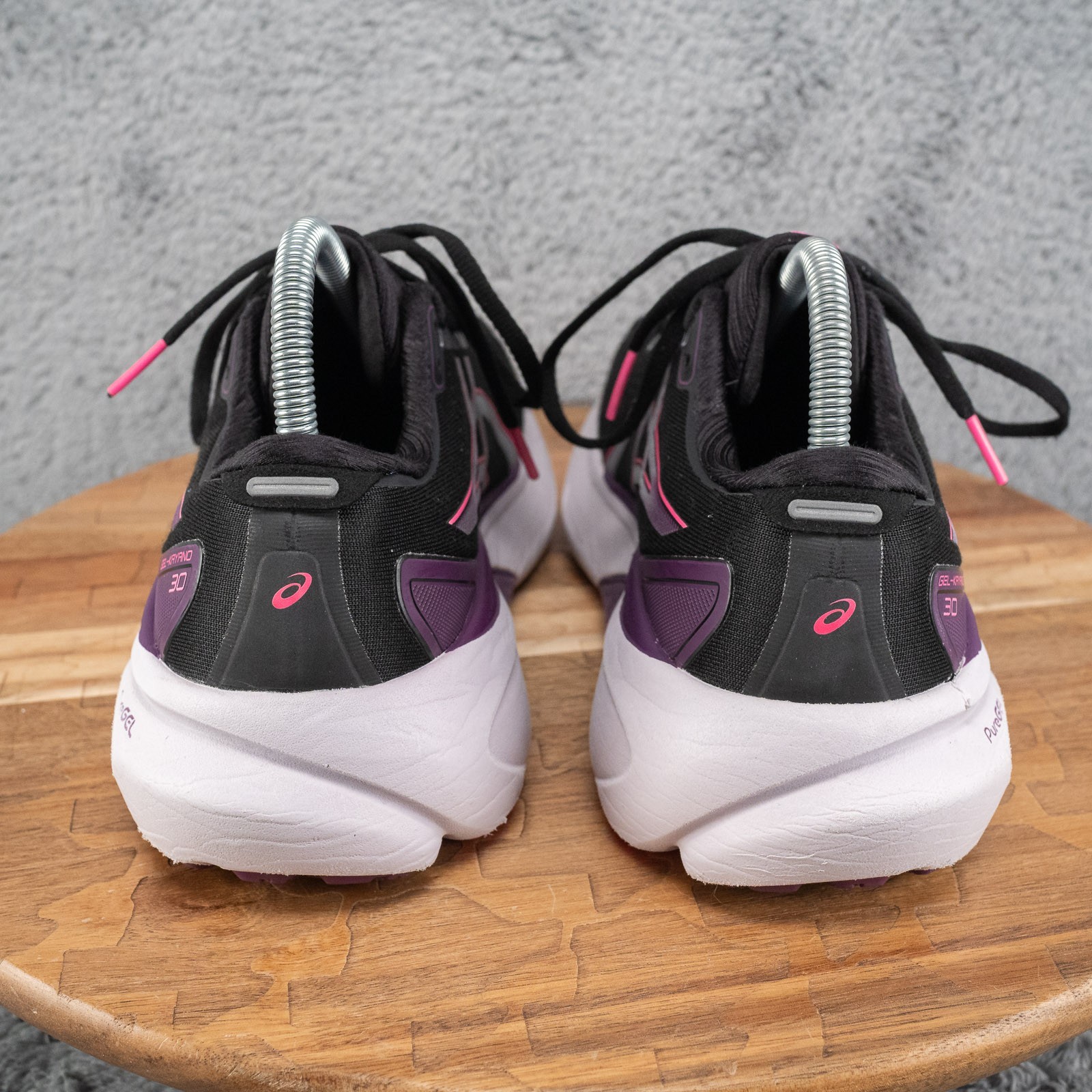 ASICS Gel Kayano 30 Black Lilac Pink Size 9 Women’ Running Shoes 1012B357-004