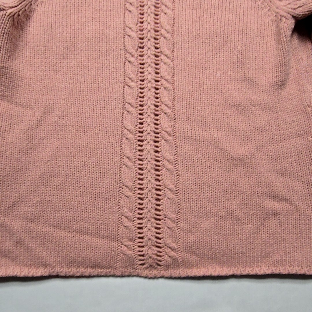 Vintage Westbound Hand Knit Pink Sweater XL Women’s Acrylic Wool Blend 90s