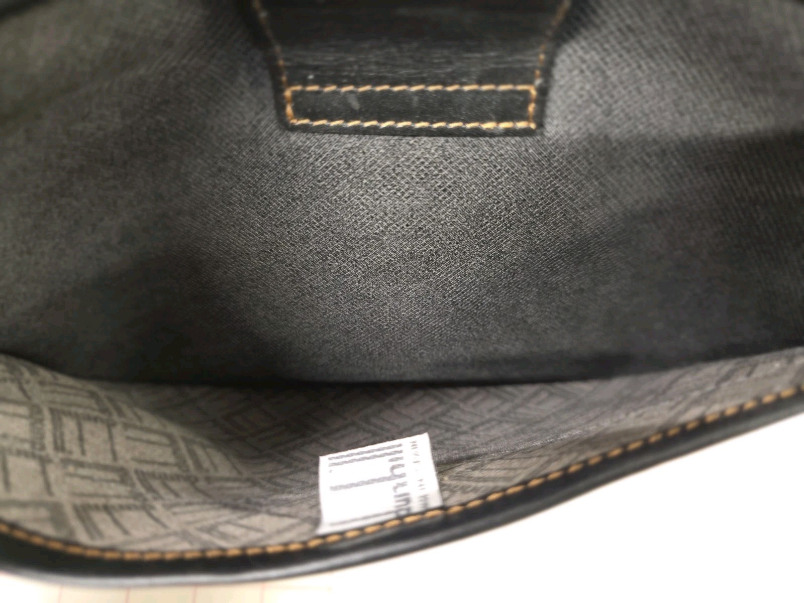 Dunhill Gray Leather Clutch Bag for Men 7.9×11 inches Genuine Leather Trim