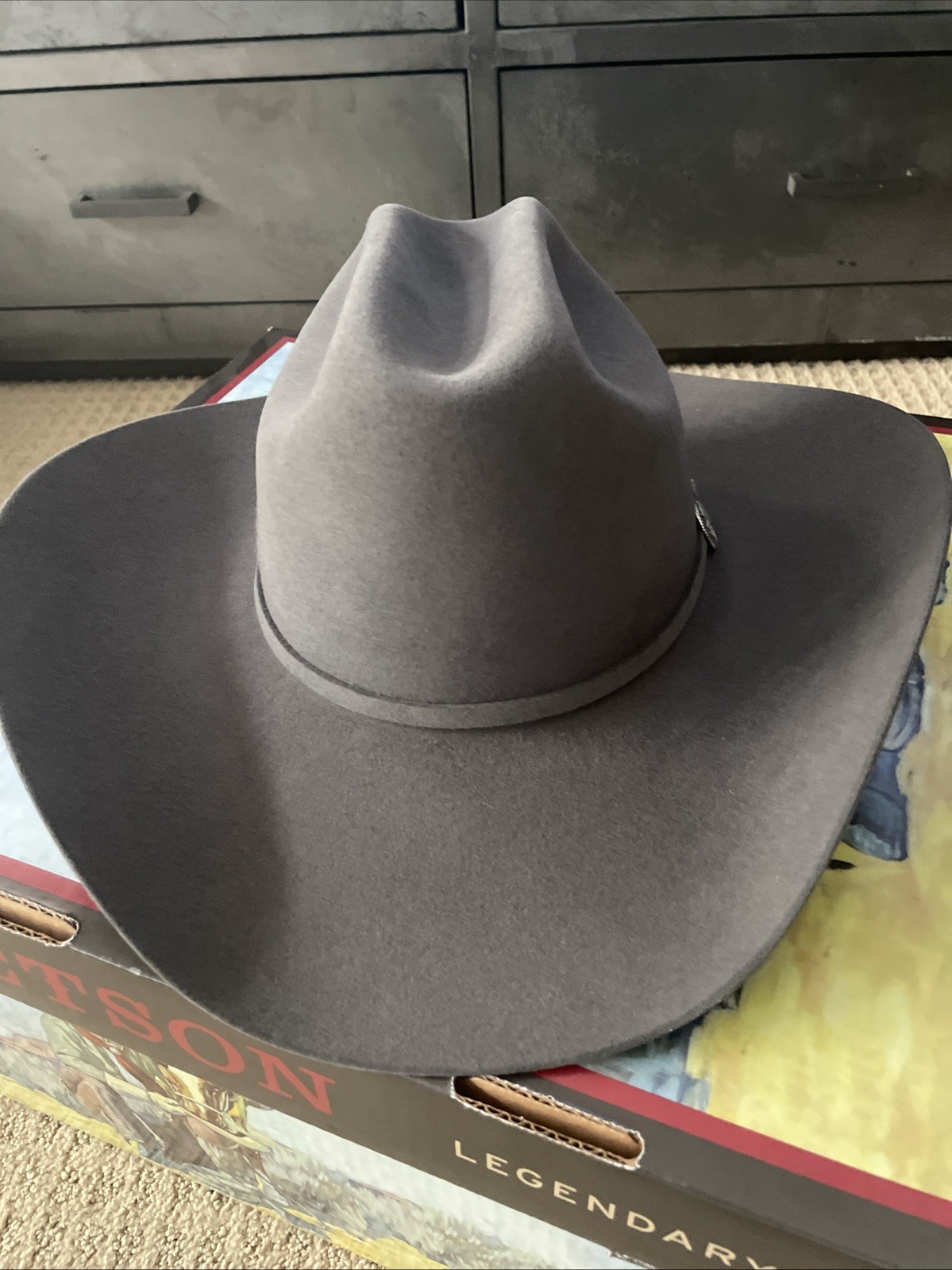 Stetson Men’s Skyline 6X Granite Grey Western Hat SFSKYL-75404972 SZ 7 1/4