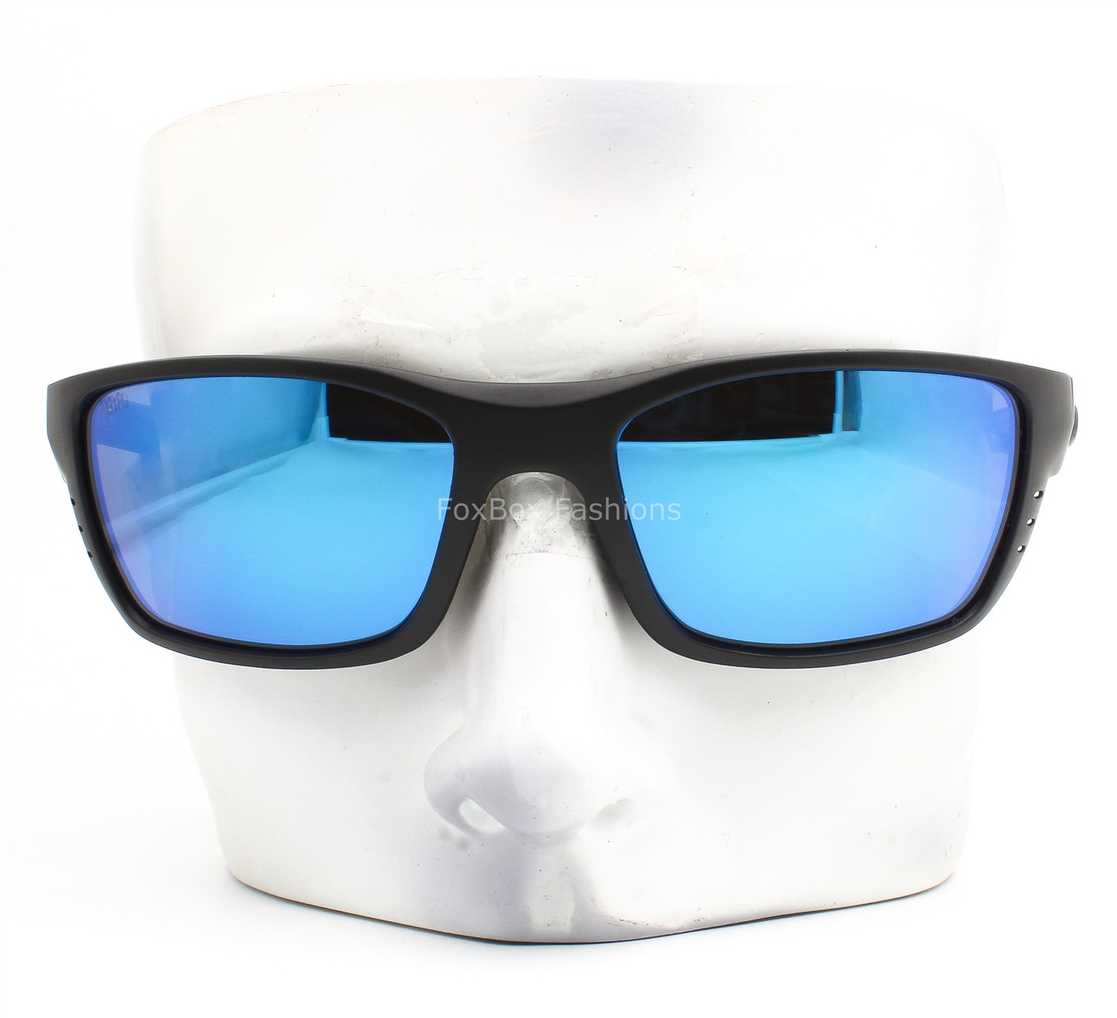 Costa Del Mar Sunglasses Whitetip Matte Blackout Blue Polarized Glass with Case