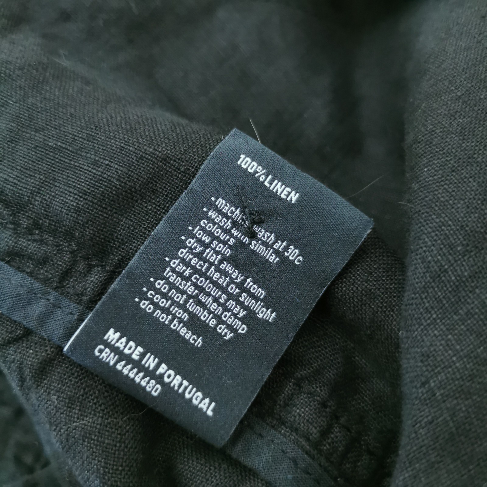 Finisterre Dungarees Womens 14 UK Black 100% Linen Summer Casual Portugal