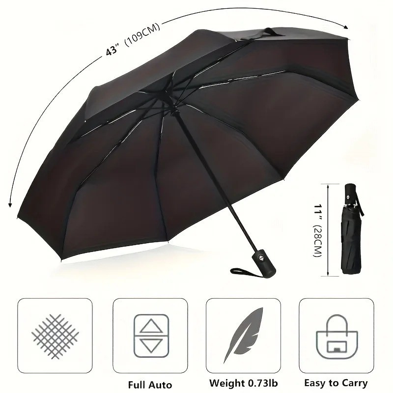 8-Rib Automatic High Quality Umbrella automatic foldable open/close design