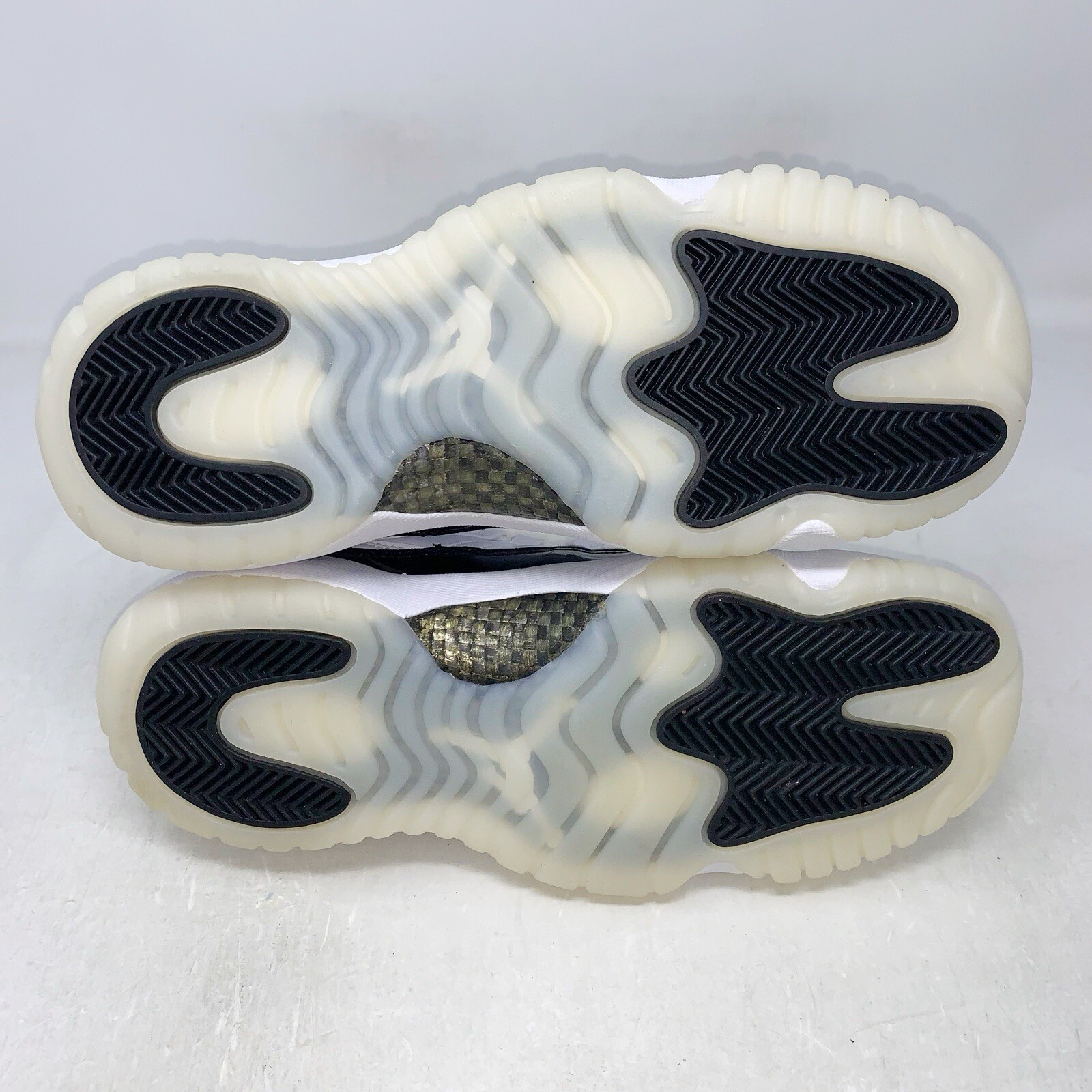 Air Jordan 11 DMP Gratitude White Sneakers, Size 4.5Y / 6W 378038-170