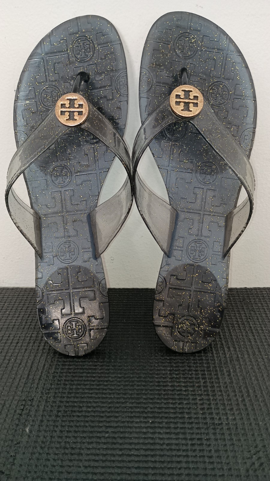 Tory Burch Jelly Sparkle Flip Flops Fit Like 9 Measurements In Pictures