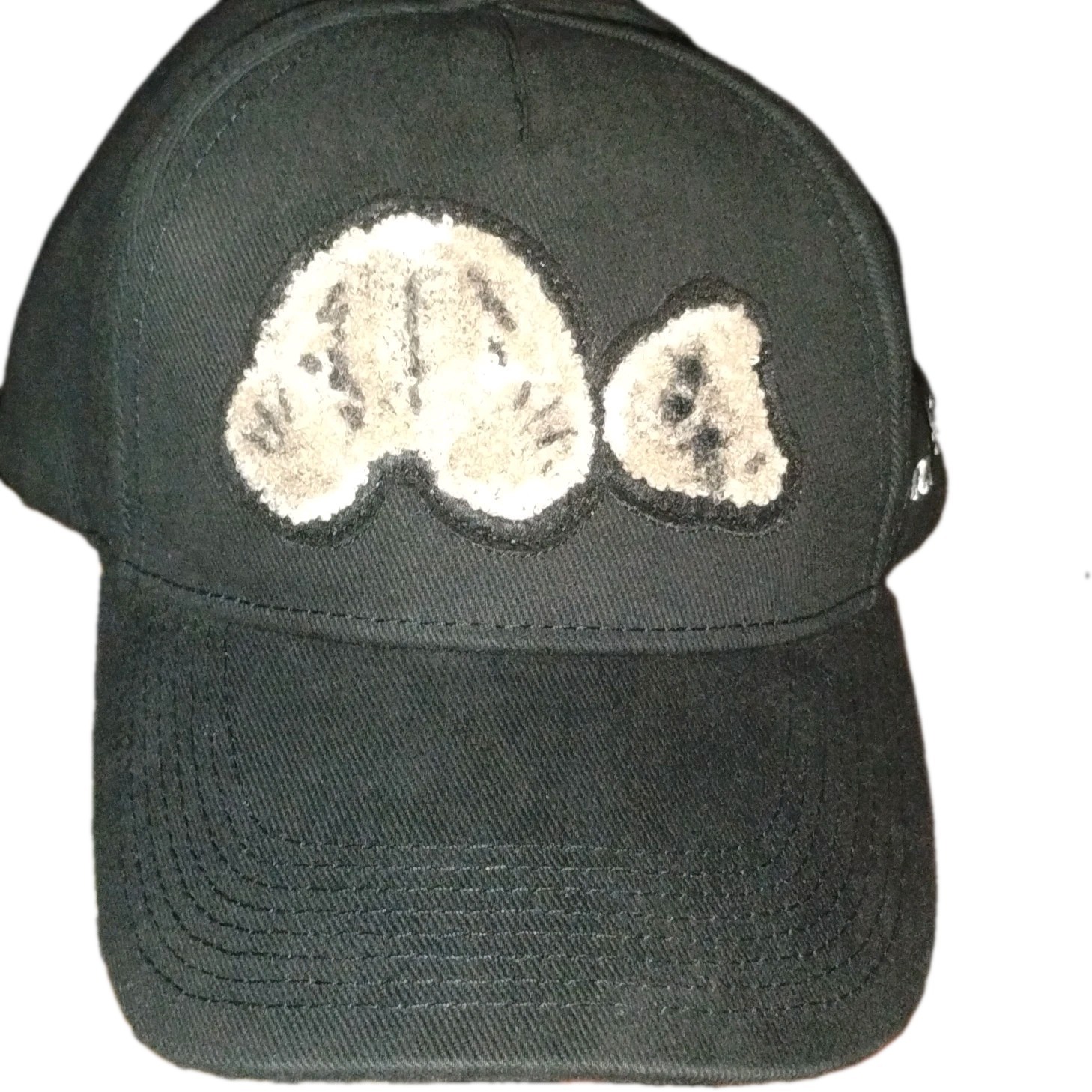 Palm Angels Men’s Baseball Cap Hat Black Solid Pattern One Size Fit