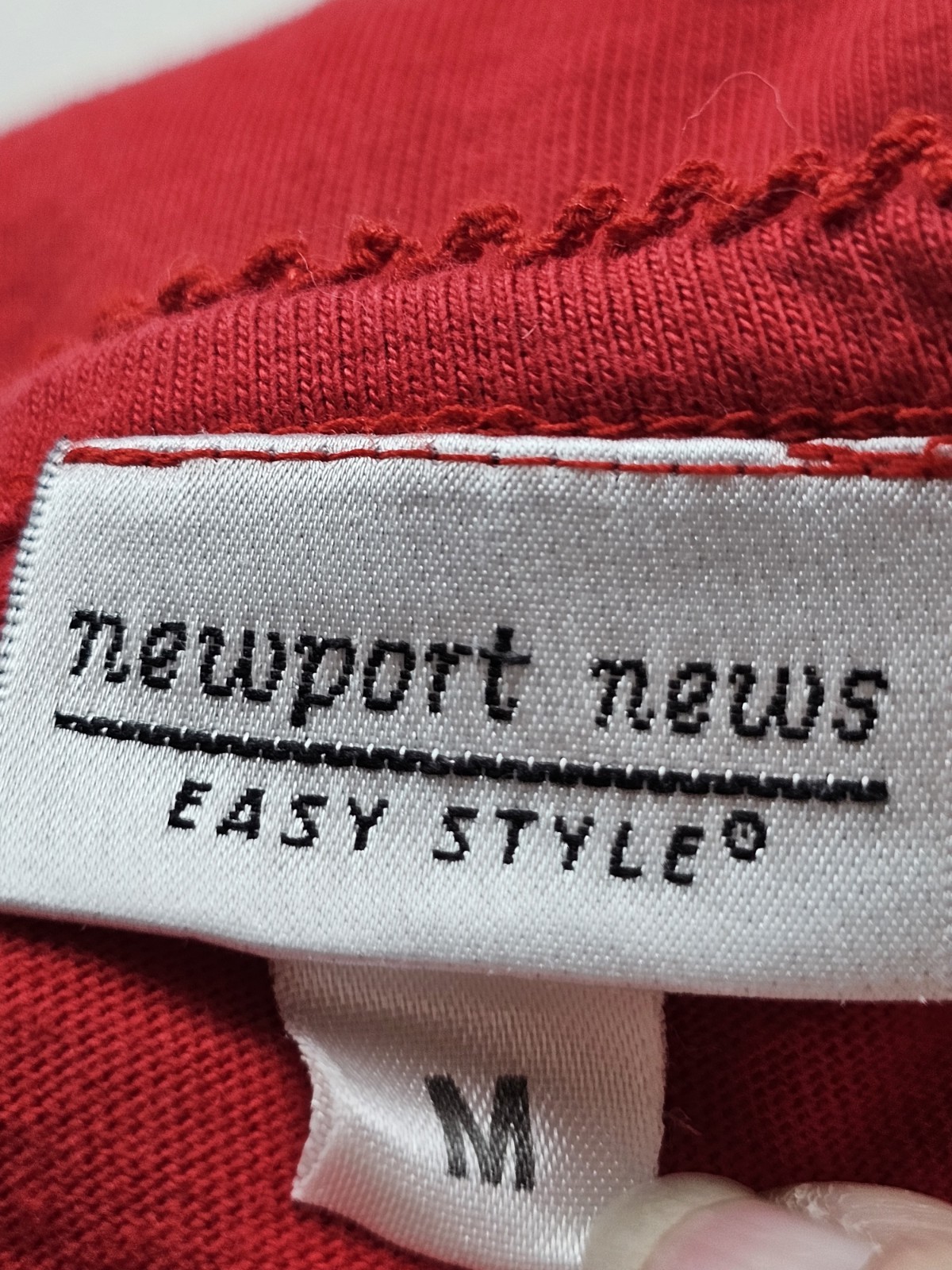 Newport News 2 Piece Pants Outfit Womens Slimfit Med Red Pit To Pit 17in 24×30